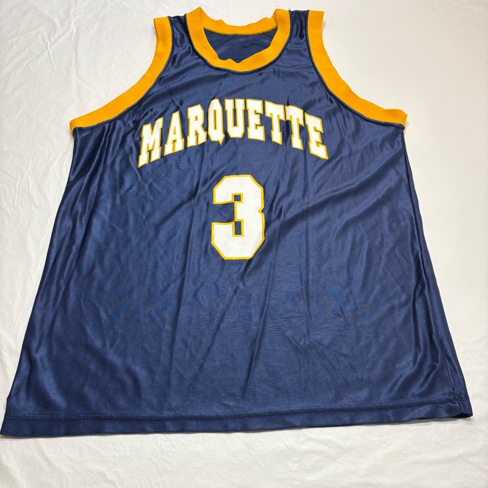 Vintage Dwayne Wade #3 Marquette Golden Eagles Jersey Dodger USA Men’s Large
